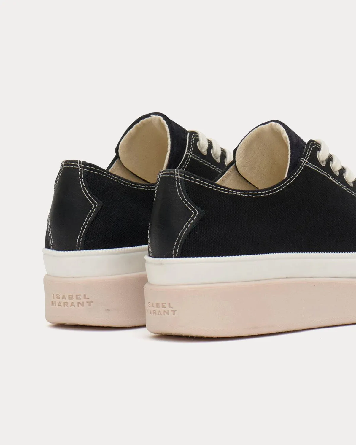 Austen Canvas Black Low Top Sneakers
