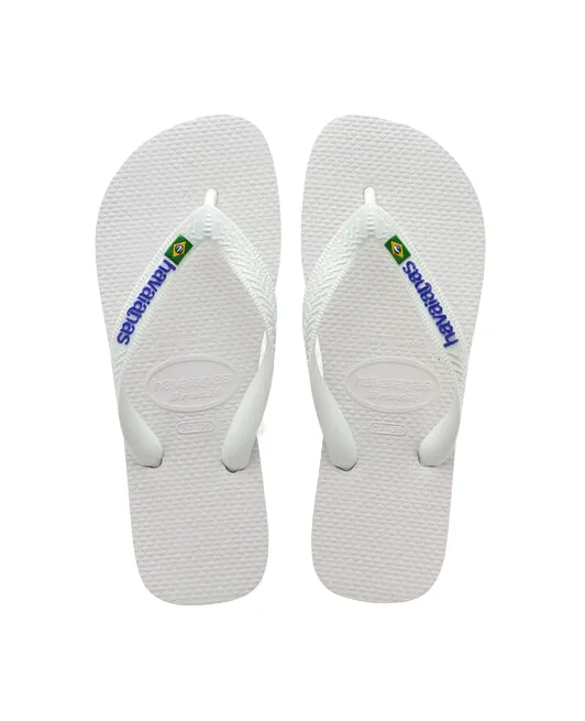 HAVAIANAS BRASIL LOGO - WHITE