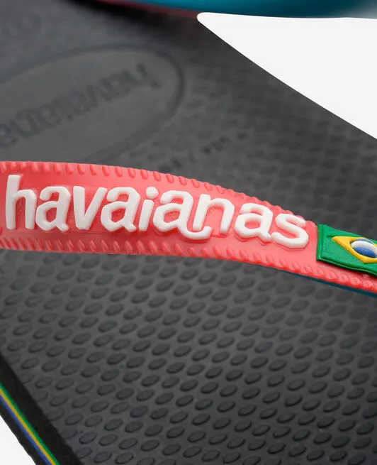 HAVAIANAS BRASIL MIX - BLACK.RED RUBY